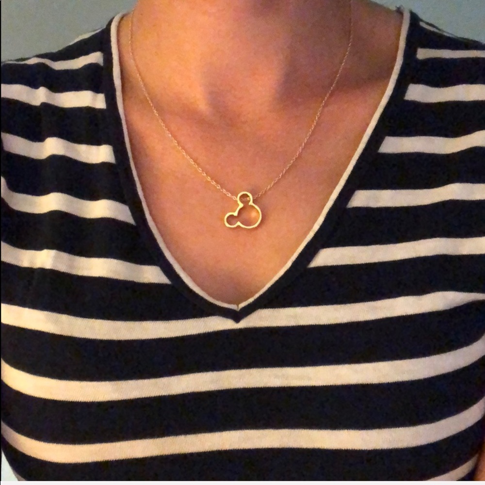 HP💕 5⭐️rated Mickey Mouse gold necklace - Picture 2 of 3